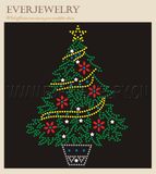 Hot Fix Rhinestone Motif for Christmas