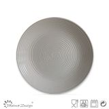 Grace Swirl Grey Stoneware Salad Plate