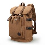 Hot Sale Waxed Drawstring Vintage Canvas School Backpack Sh-15113015