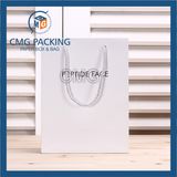 Elegant White Matt Promotion Paper Bag with Logo (CMG-MAY-047)