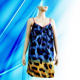 100% Cotton Lady's Allover Print Nightdress