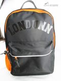 Letter Print Black Back to School Backpack