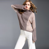 2018 New Design Ladies Crew Neck Pullover Sweater for Autumn Wool Sweater