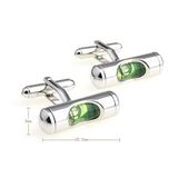 VAGULA Spirit Level Silver Shirt Cufflinks