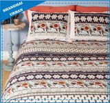 Vintage Rose Patchwork Polyester Duvet Cover Set