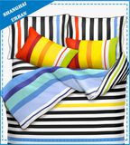 Colorful Stripes Printed Cotton Duvet Cover Set