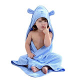 Promotional Hotel / Home Quick Dry Bamboo Fiber Hooded Baby Bath Towels