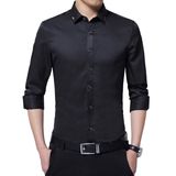 Men Fashion Long Sleeve Shirts New High Quality Shirt Casual Slim Fit Shirt