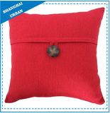 Home Decoration Red Button Throw Pillow