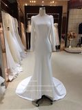 Aoliweiya Bridal Satin Wedding Dress Red Carpet Customize Design