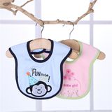 Waterproof 3 Layers Infant Bib Cotton Cartoon Baby Bibs