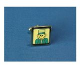 Cartoon Metal Cufflinks, Square Enamel Cufflinks (GZHY-XK-010)