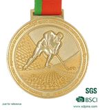 Zinc Alloy 3D Hockey Medals for Souvenir