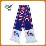 Custom Long Jacquard Scarf for Football Fans