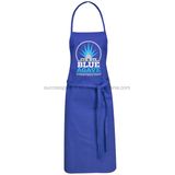 Royal Blue Cotton Apron with Customized Logo