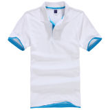 Mens Cotton Embrodiery Logo Short Sleeve Polo Shirt (S-12)