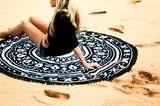 Cotton Tablecloth Beach Towel Trendy Sandless Round Yoga Mat