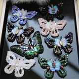 Fashion Rhinestone Embroidery 3D Patch Sequin Beads Garment Accessories