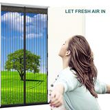 2018 Magnetic Screen Door Mesh Curtain