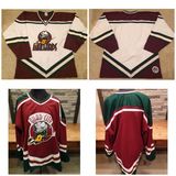 Echl Ak Quad City Mallards Embroidered Goalit Cut Hockey Jerseys