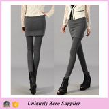 Fast Delivery Fashion Women Black Cotton Skirt Leggings (SR8202)