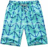 Oeko-Tex Full Waist Polyester Patterned Men Board Short Swimwear
