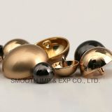 Fancy Fashion Semicircle Bronze Clothing Button Cheap Plastic Garment Accessories