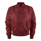 Fashion Stylish Women's Warm Vintage Bomber Jacket