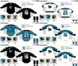 American Hockey League Worcester Sharks Customized Hockey Jersey