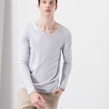 OEM Fashion Men Turtle Neck Spandex Sweater Blouse