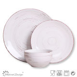 18PCS Antique Ceramic Stoneware Dinner Set Dishwasher Safe