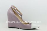 OEM Latest Fashion High Heels Leather Women Shoes