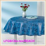 PVC Printed Transparent Tablecloth (TJ0027)