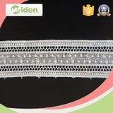 Polka Dots Heavy African Voile Chemical Lace with Beads Decoration