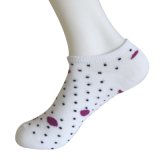 Half Cushion Poly Fashion No Show Dots Socks (JMPN10)