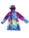 Colourful Hooded PVC Raincoat for Woman