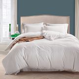 Stone Washed Flouncing 110GSM Microfiber Duvet Cover Set