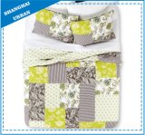 Floral Patchwork Design Printed Polyester Quilt Set