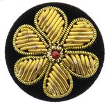 Handmade India Bullion Wire Embroidery Badge/Patch/Emblem for Garment