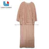 Fashionable Woven Dress with Lace