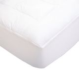 Hypoallergenic Overfilled Microplush Mattress Topper - Queen