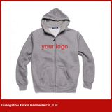 Fashion Model Top Quality Embroidered Patch Casual Hoodie with Zipper (T50)