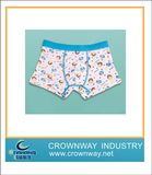 Boys Cotton Printing Boxer Underwear with Jacquard Waistband