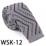 Men's Fashionable 100% Polyester Knitted Tie (WSK-12)