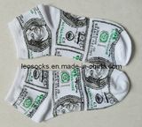 Men White Boat Cotton Socks From OEM Manufature