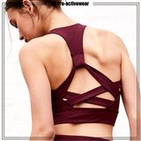 Flat Lock Gym Gear Woman Dry Fit Padded Sports Bra