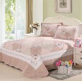Washable Quilts Plaid 100% Cotton Bedding Set