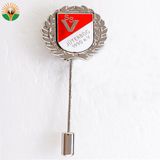 Custom Made Zinc Alloy Material Metal Long Needle Badge