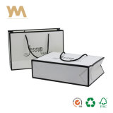 2018 Luxury Black Logo White Paper Shopping Bag