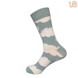 Men's 360 Degree Cloud Pattern Print Sock